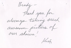 Thank you from Kim