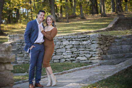 Sean and Jaqualine engagement photos at percy warner park